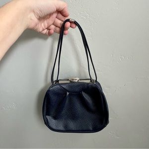 Vintage Handbag with Clasp Closure